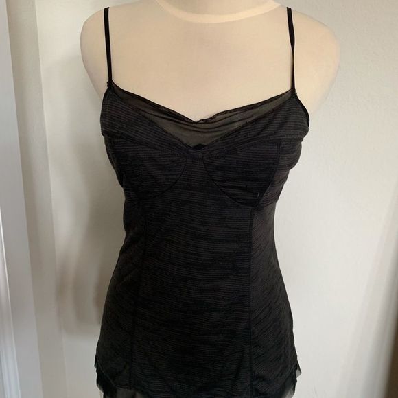 Tracy Reese Black Poly Viscose Camisole large NWT - Picture 15 of 16